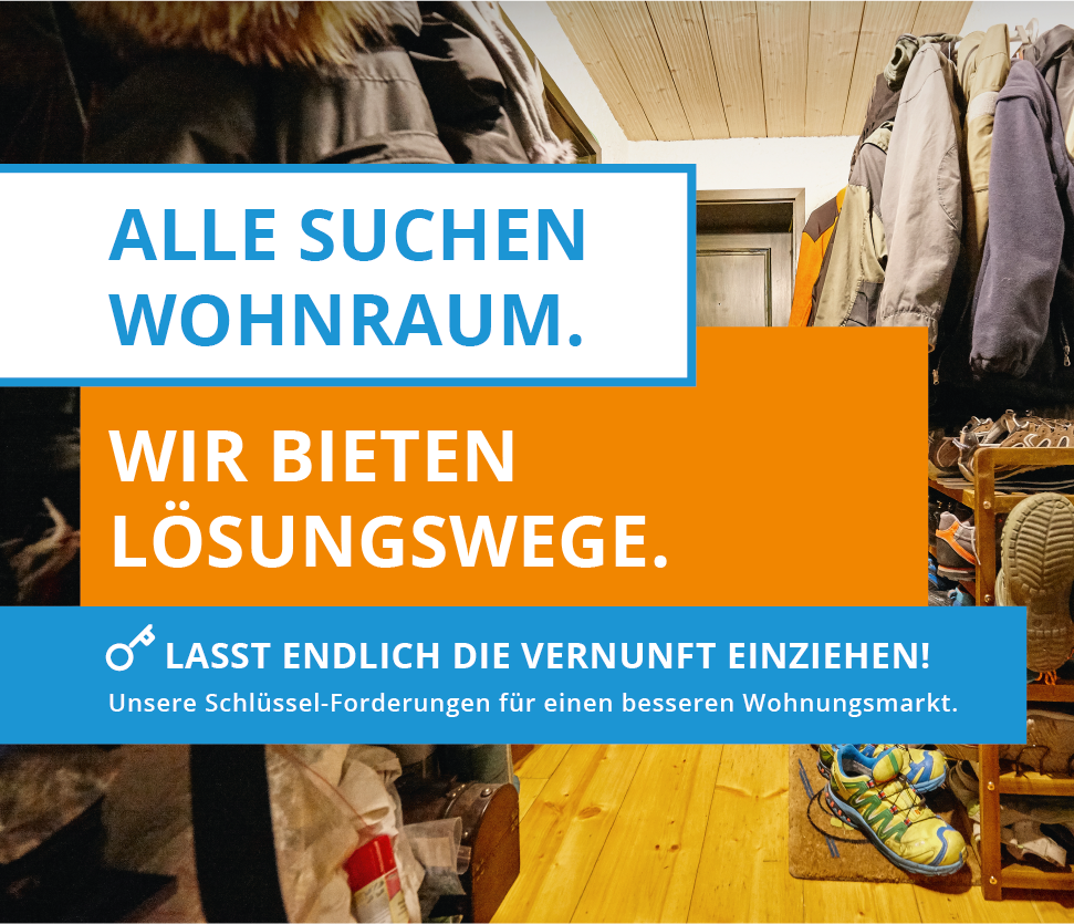 Alle suchen Wohnraum. Wir bieten Lösungswege.