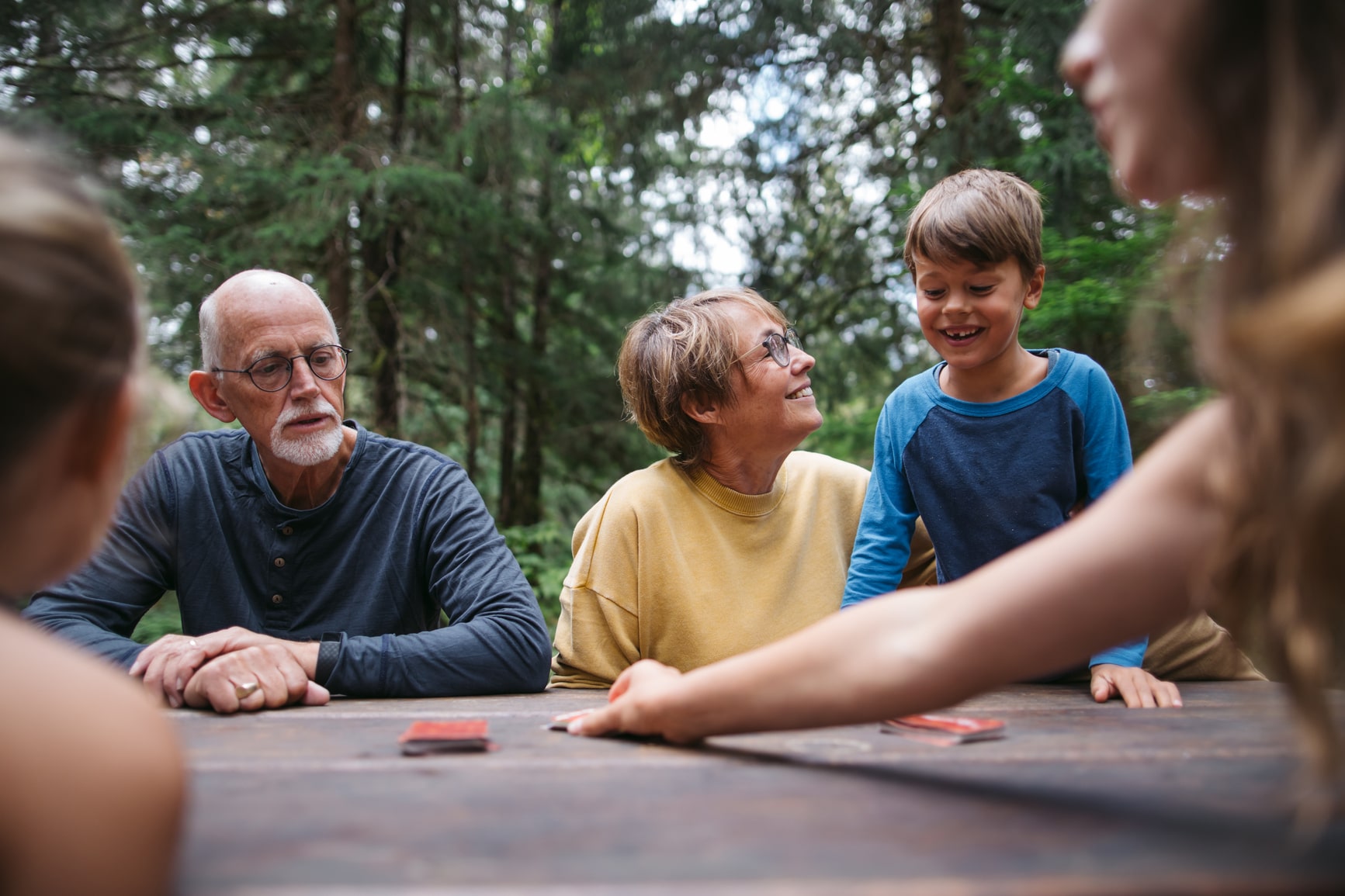 Familie mit Enkelkinder